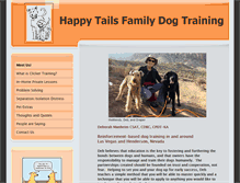 Tablet Screenshot of happytailsfamilydogtraining.com